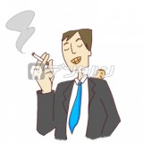 タバコを吸う男性　色素沈着　黄ばみ by桜子