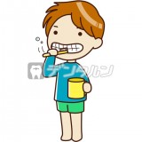 歯を磨く男の子 子供 歯磨き by mocaco
