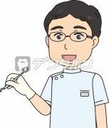 器具を持っている男性医師 by 綿谷さつき