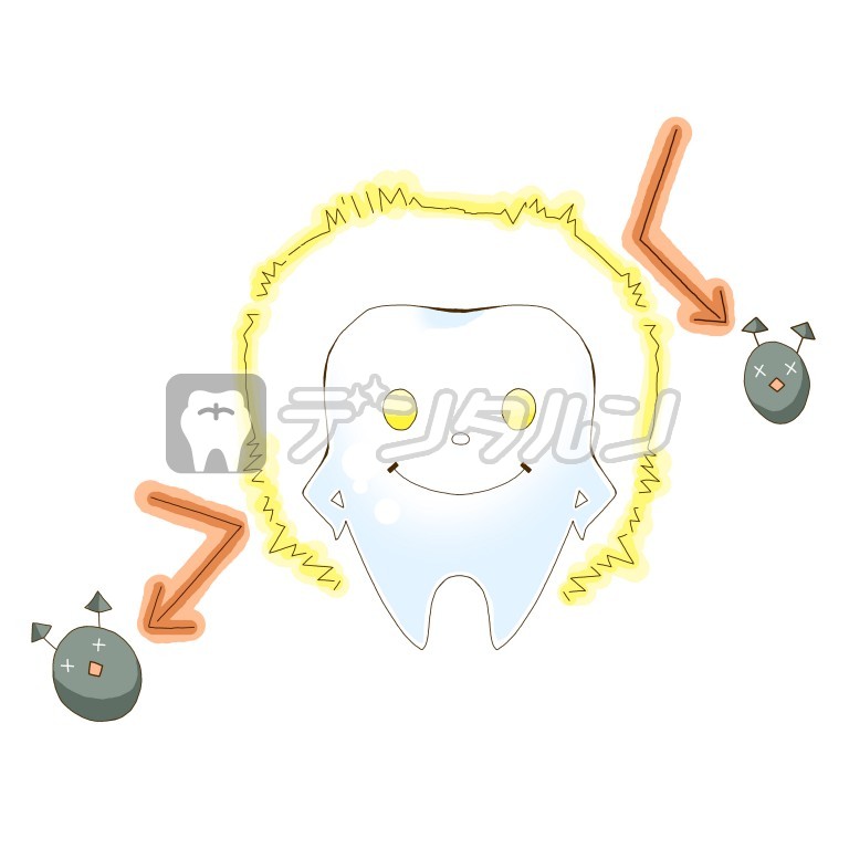 白い毛玉 イラストの無料素材 歯科医院 歯医者が利用出来る 歯科関連の無料イラスト素材 デンタルン