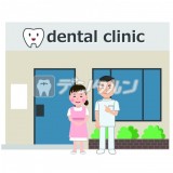 歯科医院  笑顔の先生と歯科衛生士