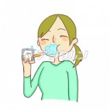 歯磨きをする女性 by桜子